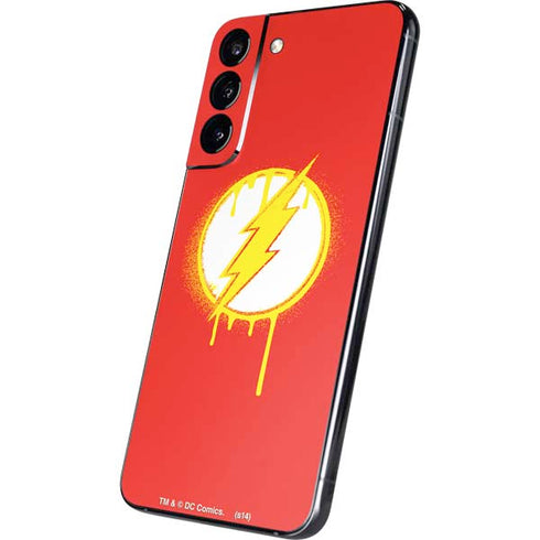 DC Comics The Flash Emblem Drip Galaxy S22 Plus Skin